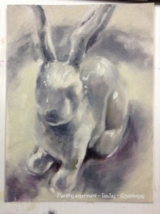 bunny painting