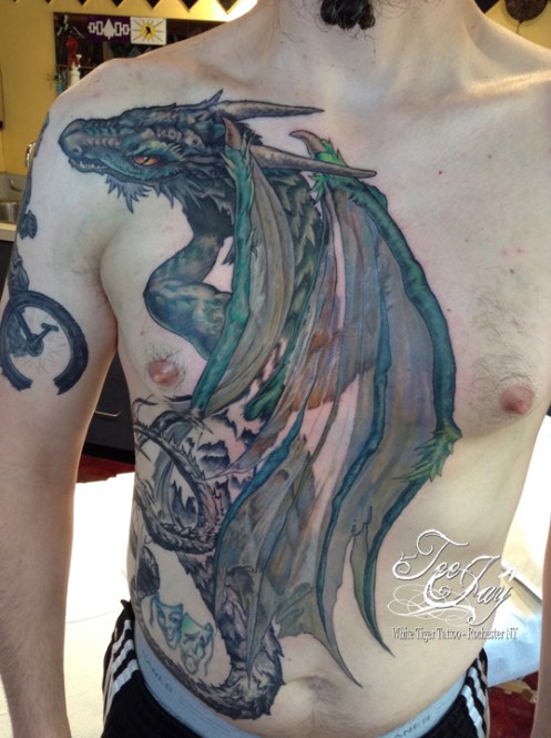 dragon and muni knight tattoo