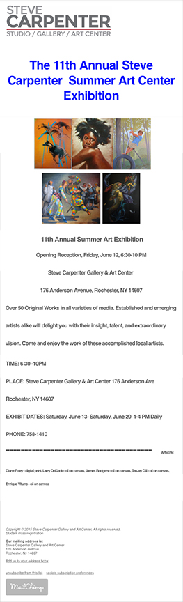 Steve Carpenter Student Exhibit 2015