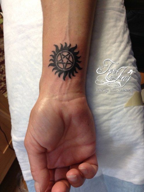 supernatural tattoo on wrist
