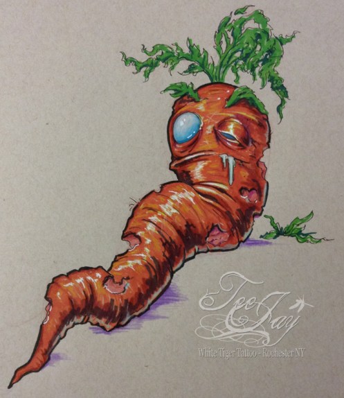 8 bit zombie carrot