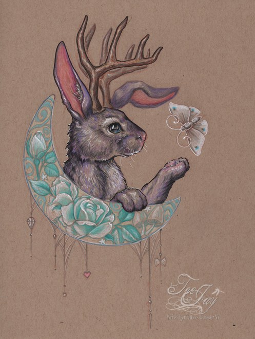 Moon Bunny Jackalope
