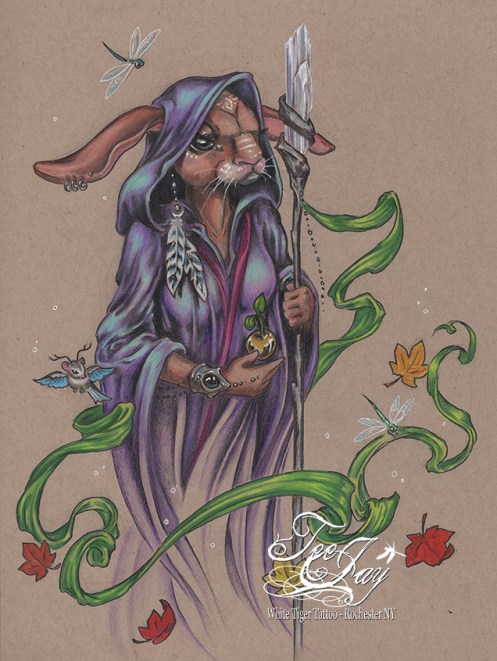 spirit bunny,shaman,rabbit,mage,