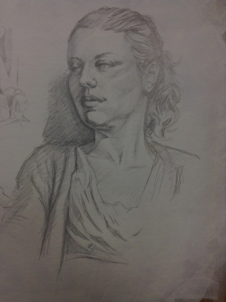 silverpoint life drawing