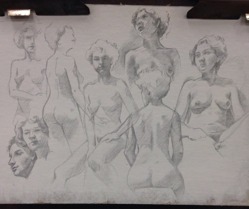 silverpoint lifedrawing