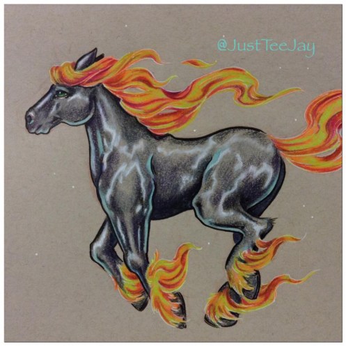horse wildfire
