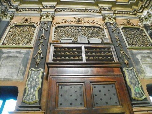skulls from violent deaths Milan Ossuary - San Bernardino alle Ossa