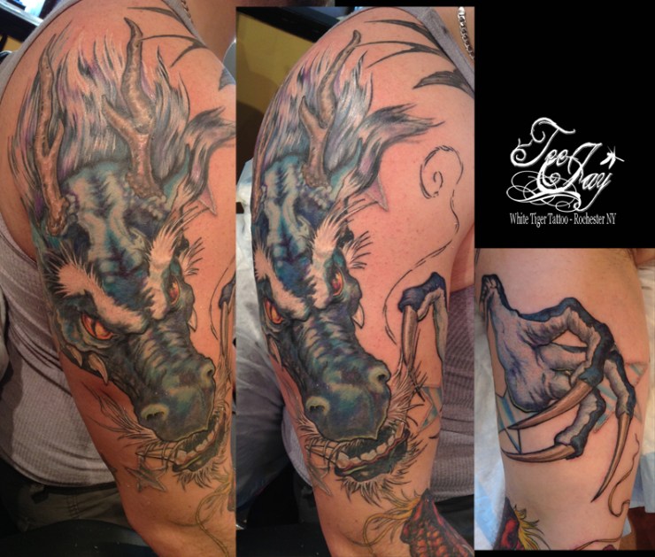 dragon cover up tattoo