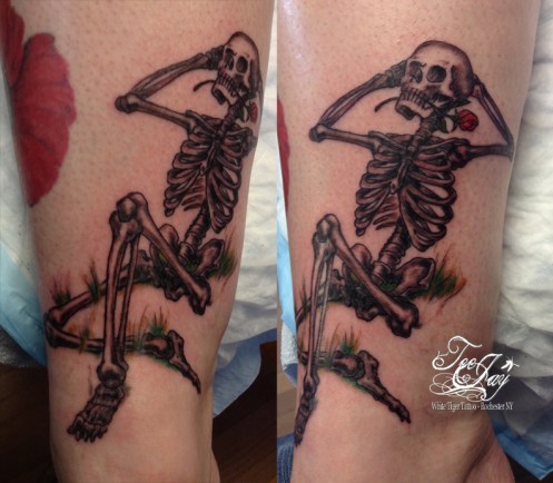grateful dead skeleton tattoo