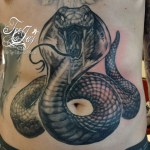 stomachsnaketattoo