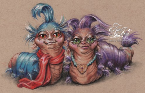 mr and mrs labyrinth worm