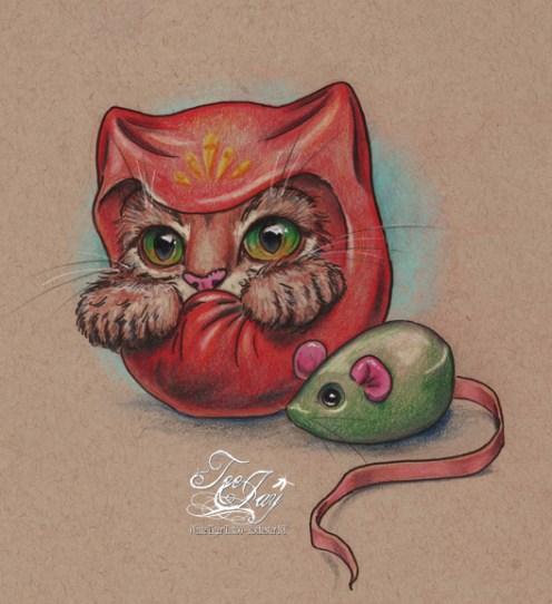 Daruma Cat
