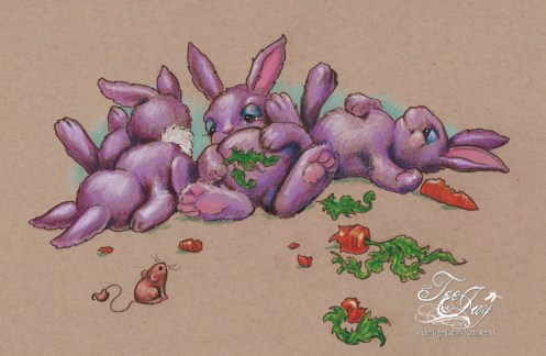 Carrot binge aftermath bunnies