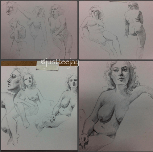 silverpoint figure drawing