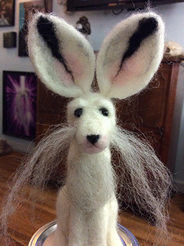 needle felted bunny