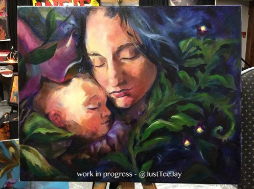 earth mother and child