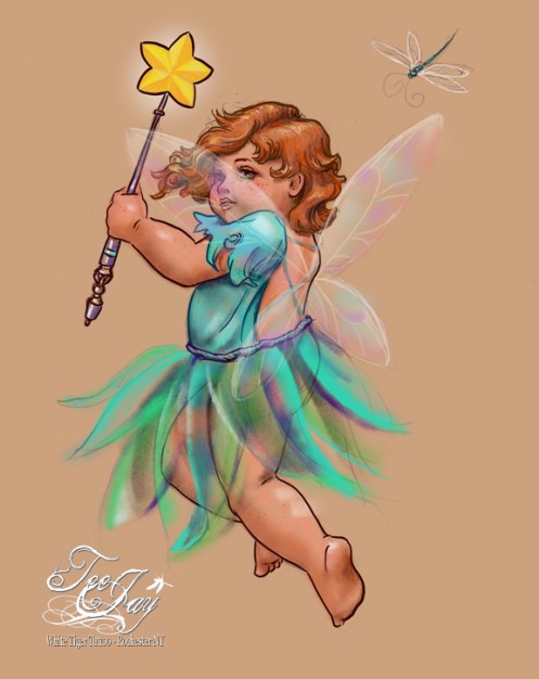 fairy drawing on iPad