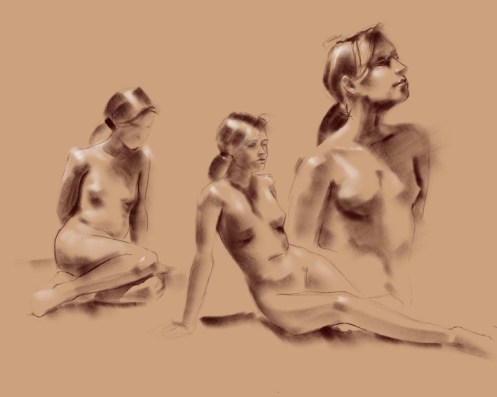 figure drawing on iPad
