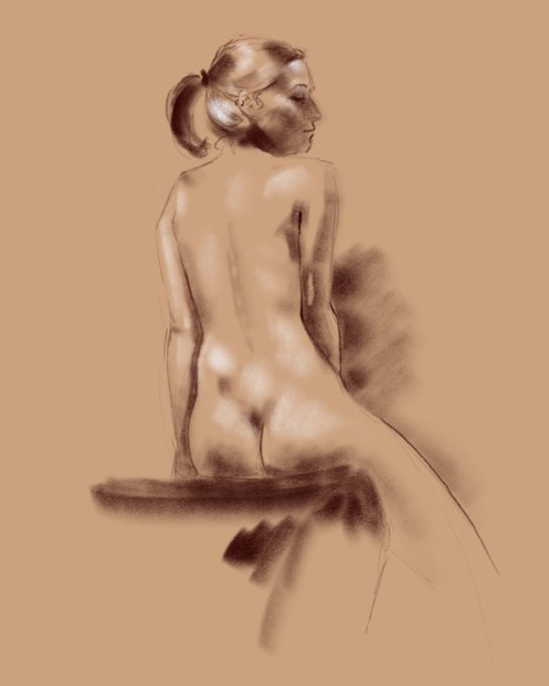 figure drawing back