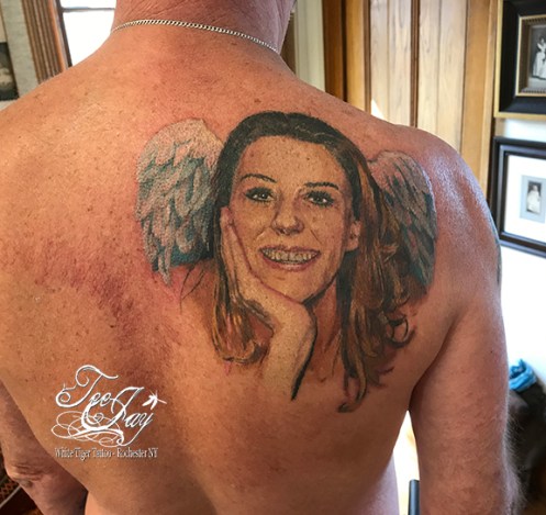 color portrait tattoo