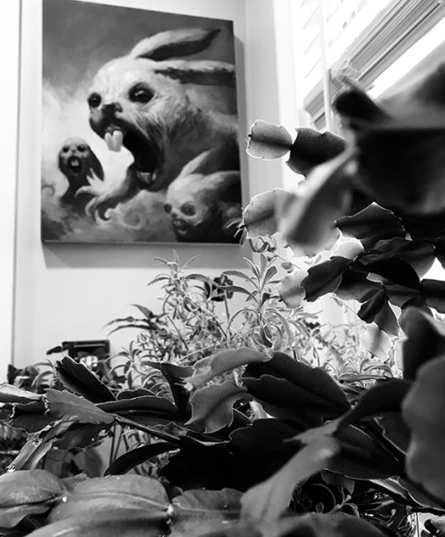 Jed Leiknes painting