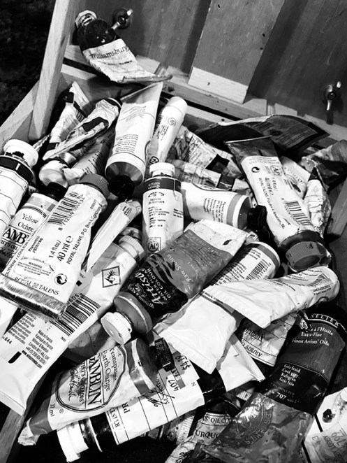 tubes of oil paint