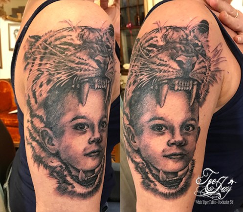 tiger baby tattoo