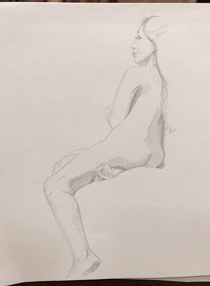figure drawing silverpoint