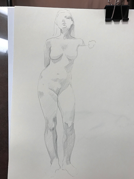 figure drawing silver point