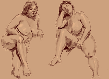 15 minute drawings female model
